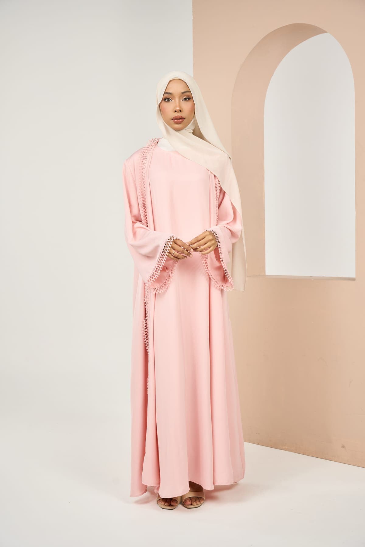 Soft Pink abaya